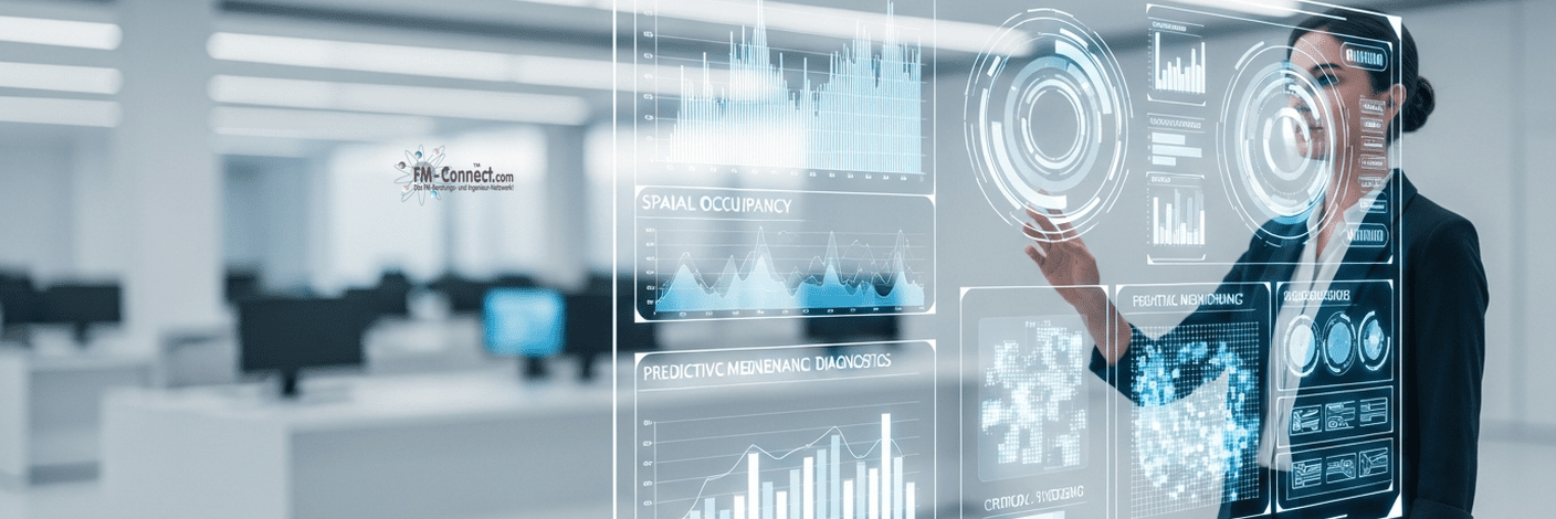 Überwachung und Entscheidungsfindung mit Datenanalyse und digitalen Steuerungssystemen im Facility Management